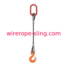 Las hondas principales ovales de la cuerda de alambre con los ganchos 1 pierna 1300 libras QUIEREN para los tirones comunes