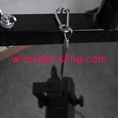 Resistencia apretada de la temperatura alta del acollador de la seguridad de la honda de la cuerda de alambre de la estructura