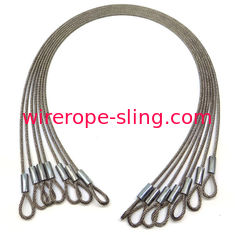 La base 1-3/8 del filamento de las hondas de la cuerda de alambre del acero inoxidable 7x19” observa 45" longitud