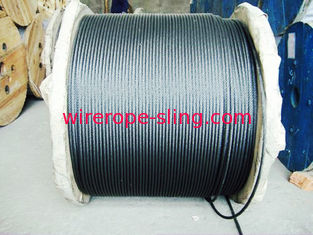 Cuerda de alambre de IWRC Pfv, cuerda resistente de la rotación polímero sólido de 8 de x 36 WS llenado