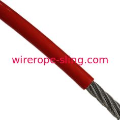 Resistencia de abrasión flexible ligera revestida de nylon de la cuerda de alambre de acero inoxidable