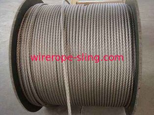 316 L cable de la seguridad del acero inoxidable, alto rendimiento inoxidable del alambre de acero