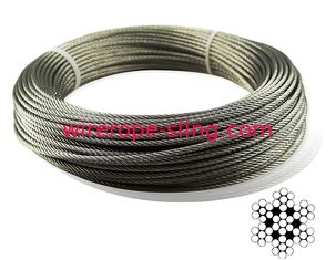 Cable de la cuerda de alambre de acero inoxidable de los aviones para la barandilla el cercar con barandilla/del Decking/DIY