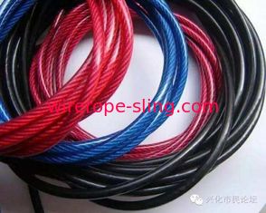 Acero estándar revestido de nylon plateado cinc de la cuerda de alambre AISI para el cablecarril minero