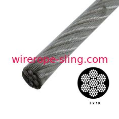 El vinilo fuerte cubrió la cuerda de alambre, indicador de alambre de acero del cable 7x19 0.9mm-50m m de la seguridad