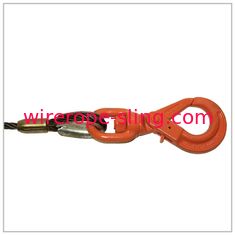 Cuerda por resorte del cierre, tamaños múltiples del gancho del eslabón giratorio del torno de la cuerda de alambre para la grúa