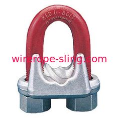 El rojo de los clips de las abrazaderas de cuerda de alambre de los E.E.U.U. G450 pintado soportable corroe el color de acero