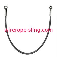 Cuerda de alambre completa del cable del gimnasio de la fuerza de la rotura, lazo revestido de nylon del cable para colocar el acollador