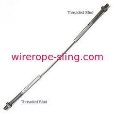 El hardware de acero comercial del cable, perno prisionero de la cuerda de alambre roscó el acero inoxidable de 316 grados