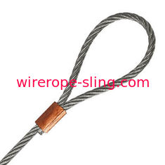 Asambleas de cable galvanizadas de alambre, honda de la cuerda de alambre con acero inoxidable del grado suave del ojo 316