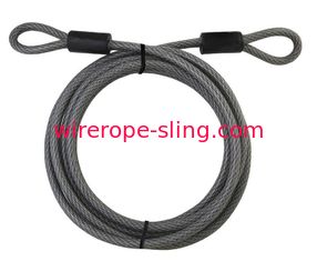 Cable principal de la cerradura de alambre de acero de las asambleas trenzadas de cuerda con los extremos colocados 15 pies de largo