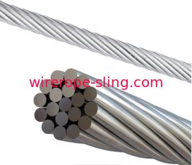 Cuerda de alambre de acero inoxidable de 6.4mm 1 x 19 Aisi estándar para grúa / elevación