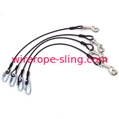Cuerda de alambre de perro de nylon negro Longitud de la eslinga 4 m Carga de trabajo grande para coches Drag