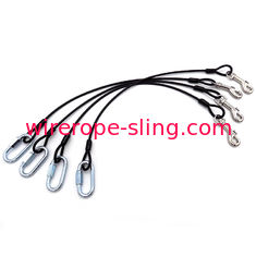 Cuerda de alambre de perro de nylon negro Longitud de la eslinga 4 m Carga de trabajo grande para coches Drag
