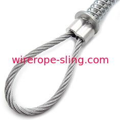 cuerda y honda de alambre de acero de Whipcheck de la manguera de 3.2m m con las virolas de aluminio