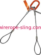 El lazo flamenco de la honda de la cuerda de alambre de 2 piernas termina eslabón de unión oblongo de los dedales superiores resistentes