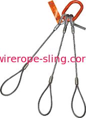 3- El lazo flamenco de la honda de la cuerda de alambre de la pierna termina eslabón de unión oblongo de los dedales superiores resistentes