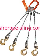 Los ganchos cuadrúpedos del ojo de la honda de la cuerda de alambre con seguridad traban eslabón de unión oblongo