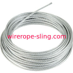 304 superficie brillante inoxidable flexible de la cuerda de alambre de acero de 4m m 6x19S IWRC para dirigir