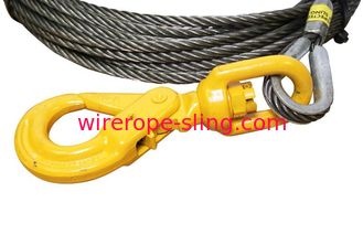 5/8" cables del torno de la cuerda y de la honda de alambre de la base de la fibra con el uno mismo del eslabón giratorio que cierra los ganchos
