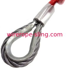 La seguridad durable de la honda de la cuerda de alambre de acero presionó la cuerda de alambre de elevación del coche de la grúa de la remolque del cable de alambre