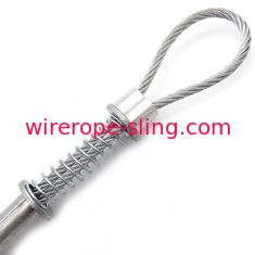 1/4" X 38" manguera de acero de la honda del cable de la seguridad para regar la comprobación para del azote seguridad de la manguera
