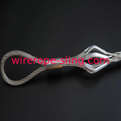Escoja el apretón de la malla de la pista del calcetín del cable de la honda de la cuerda de alambre del filamento doble del ojo que hace punto a continuación