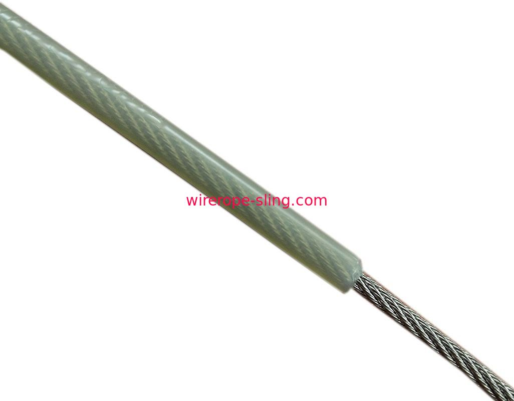nilón natural de la cuerda de alambre del cable del acero inoxidable 302 304 cubierto para dirigir propósito