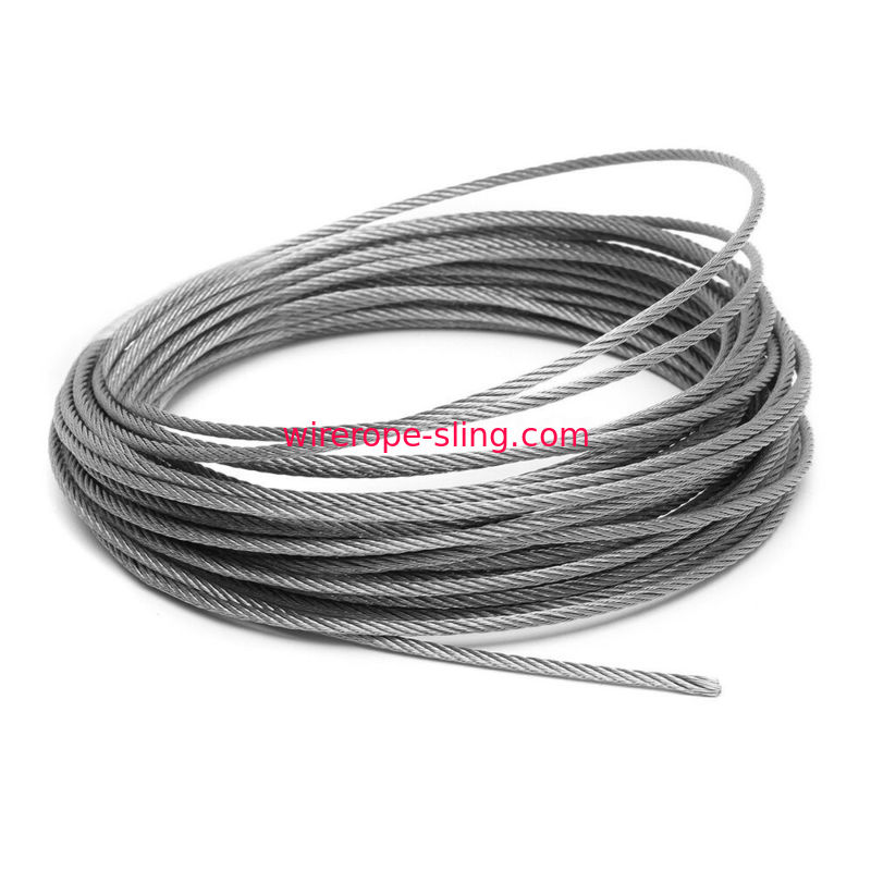 cuerda de alambre de acero de 6m m SS 304 7x37 para las colocaciones/cocina de la grúa/de la bicicleta