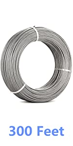 stainless steel cable 300 pies